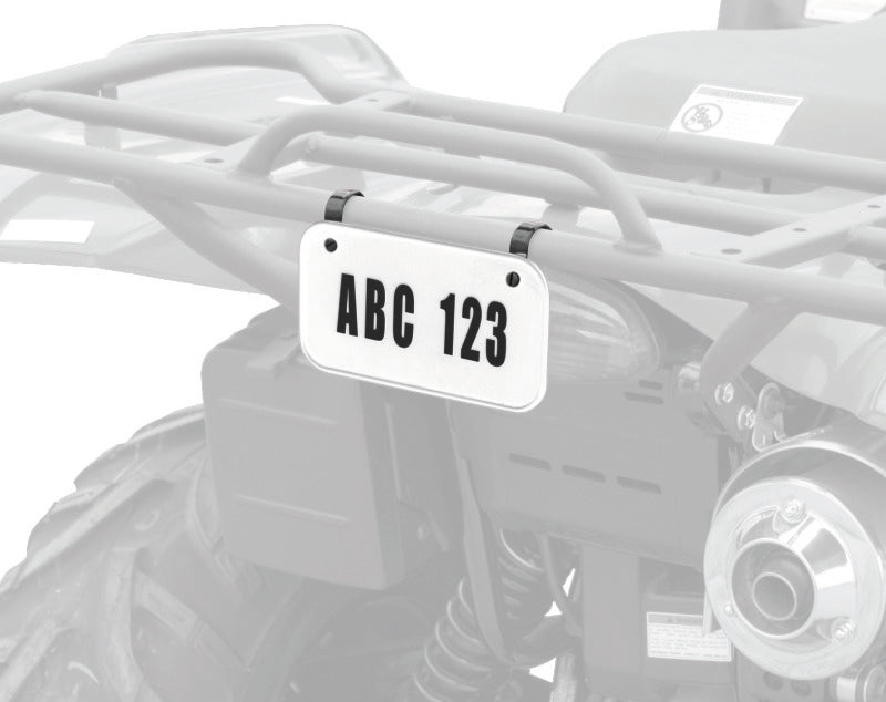Quadboss ATV License Plate Kit - Black
