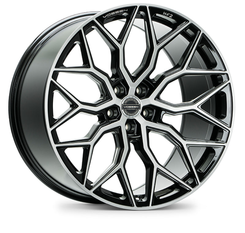 Vossen HF-2 19x9.5 / 5x114.3 / ET40 / Deep Face / 73.1 Brushed Gloss Black Wheel