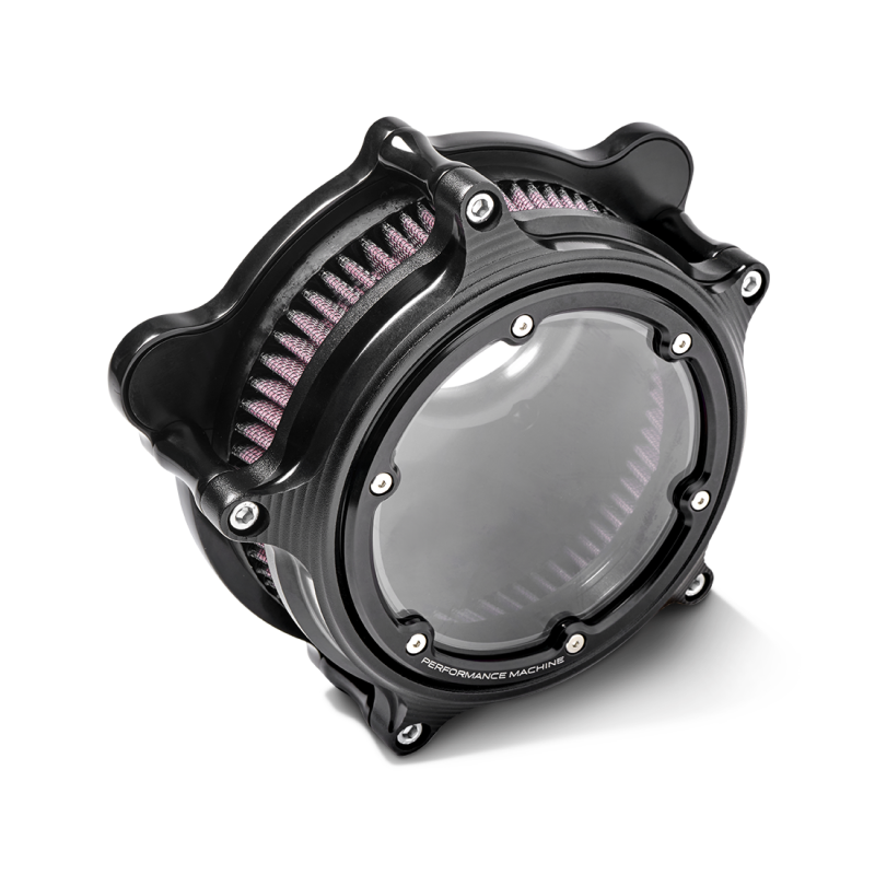 Performance Machine Vision Air Cleaner W/Bezel - Black Ops — Fits Harley-Davidson Sportster 1991-1997
