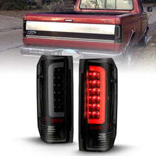 Cargar imagen en el visor de la galería, ANZO 1987-1996 Ford F-150 LED Taillights Black Housing Smoke Lens (Pair)