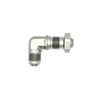 DeatschWerks 8AN 90-Degree Bulkhead Adapter (8AN Male to 8AN Male) — Fuel Fitting