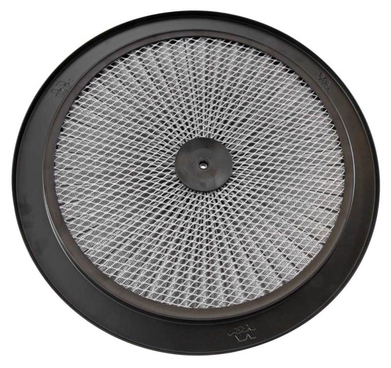 K&N X-Stream Top Filter - 14 inch OD Black Round Lid