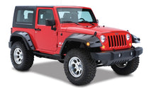 Cargar imagen en el visor de la galería, Bushwacker 07-18 Jeep Wrangler Max Pocket Style Flares 2pc Extended Coverage - Black