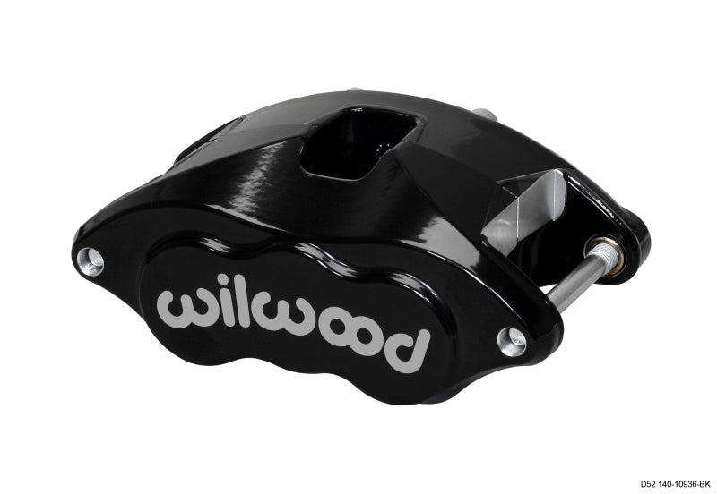 Wilwood D52 Caliper - Black Powdercoat (2.00"/2.00" Pistons, 1.28" Disc)