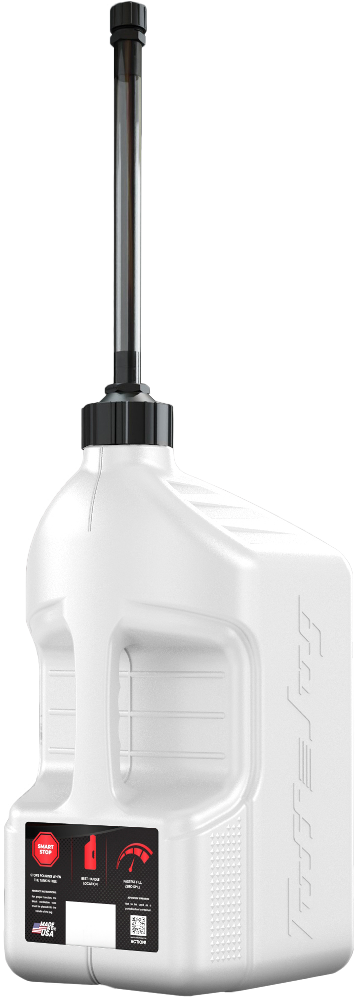 Tuff JUG Utility Container White w/ Autostop Spout 5 GAL (WUASVS20)
