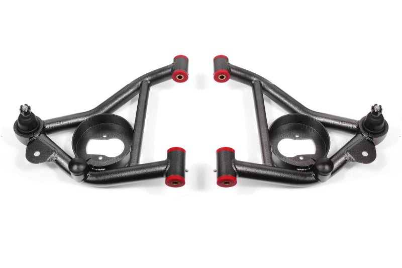 Brazos en A inferiores no ajustables (poliuretano) para Chevy Camaro 82-92 / Firebird 82-92 BMR - Tono negro martillado