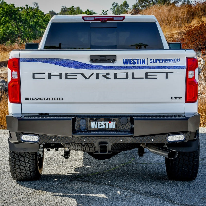 Westin 19-20 Chevy Silverado 1500 HDX Bandit Rear Bumper - Black