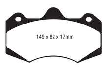 Cargar imagen en el visor de la galería, EBC AP Racing Caliper CP7040 Yellowstuff Brake Pads