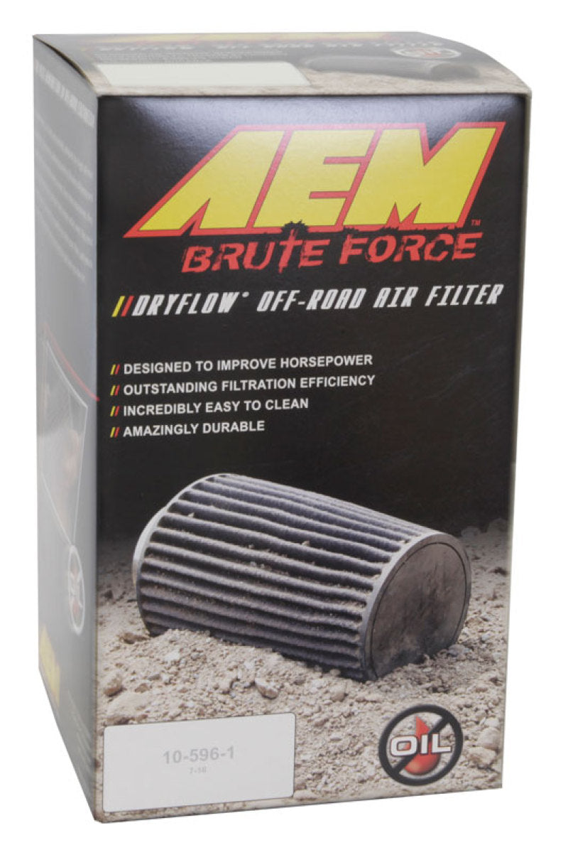 AEM Dryflow 3.5in X 7in Round Tapered Air Filter — Off-Road Performance