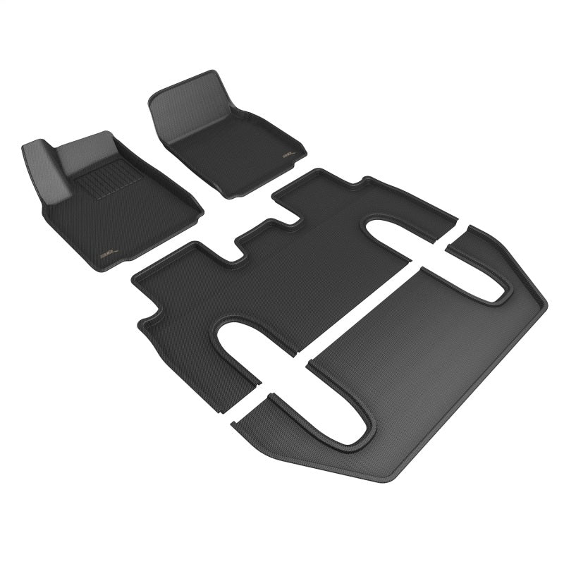 3D MAXpider Kagu Floor Liners - Black — Fits 2022-2023 Tesla Model X