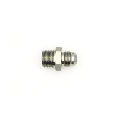 DeatschWerks 8AN Male Flare to 1/2in NPT Male Adapter - Matte Black
