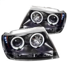 Cargar imagen en el visor de la galería, Spyder Jeep Grand Cherokee 99-04 Projector Headlights LED Halo LED Blk - PRO-YD-JGC99-HL-BK