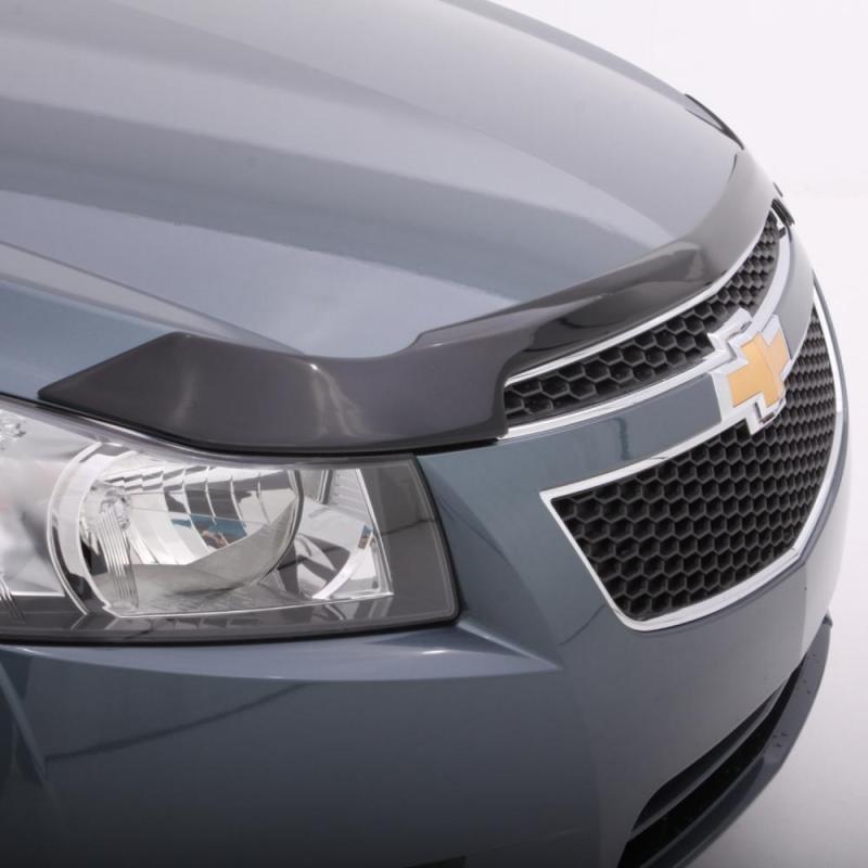 AVS 15-17 Hyundai Sonata (Grille Fascia Mount) Aeroskin Low Profile Acrylic Hood Shield - Smoke