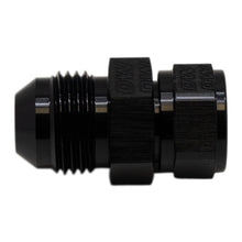 Cargar imagen en el visor de la galería, DeatschWerks 8AN Male Flare to Fuel Pump Outlet Barb Adapter - Anodized Matte Black