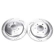 Cargar imagen en el visor de la galería, Power Stop 07-17 Ford Expedition Rear Evolution Drilled &amp; Slotted Rotors - Pair