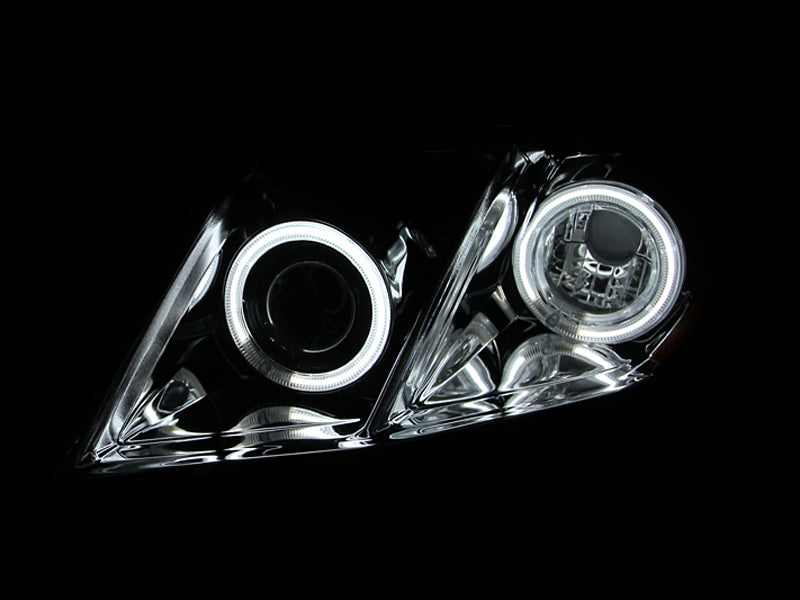 Faros delanteros con proyector ANZO 2007-2009 Toyota Camry con Halo negro