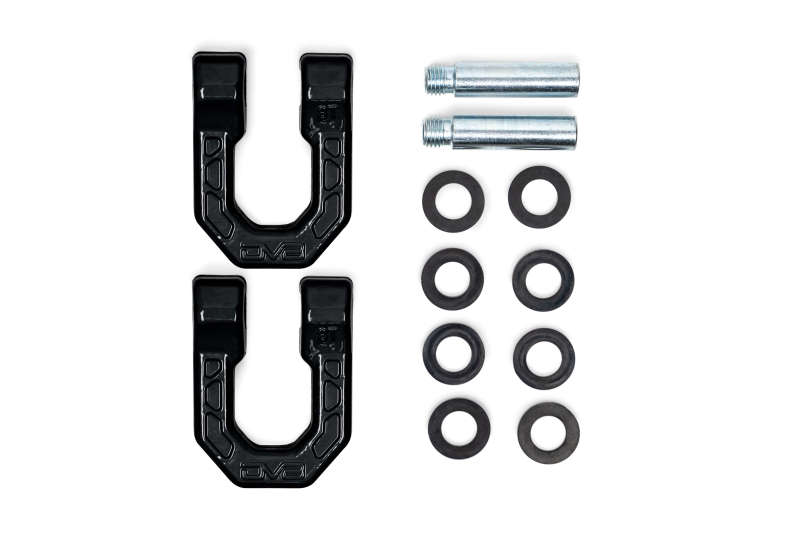 DV8 Offroad Elite Series D-Ring Shackles - Pair (Black)