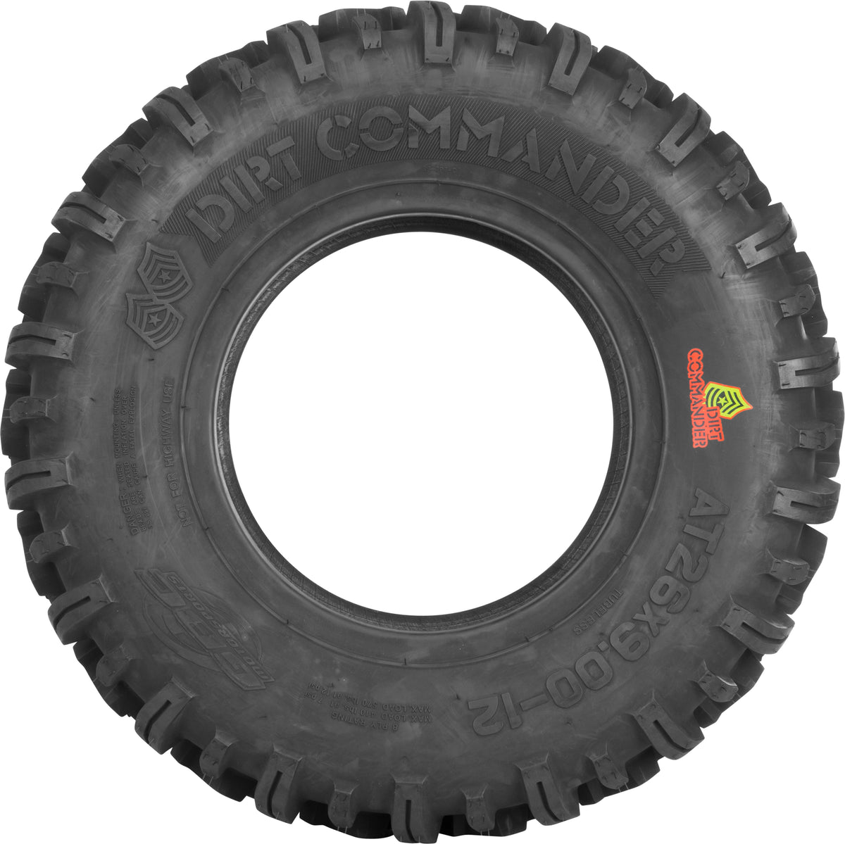 GBC Tire Dirt Commander Front 25X8-12 Bias LR480LBS (AE122508DC)