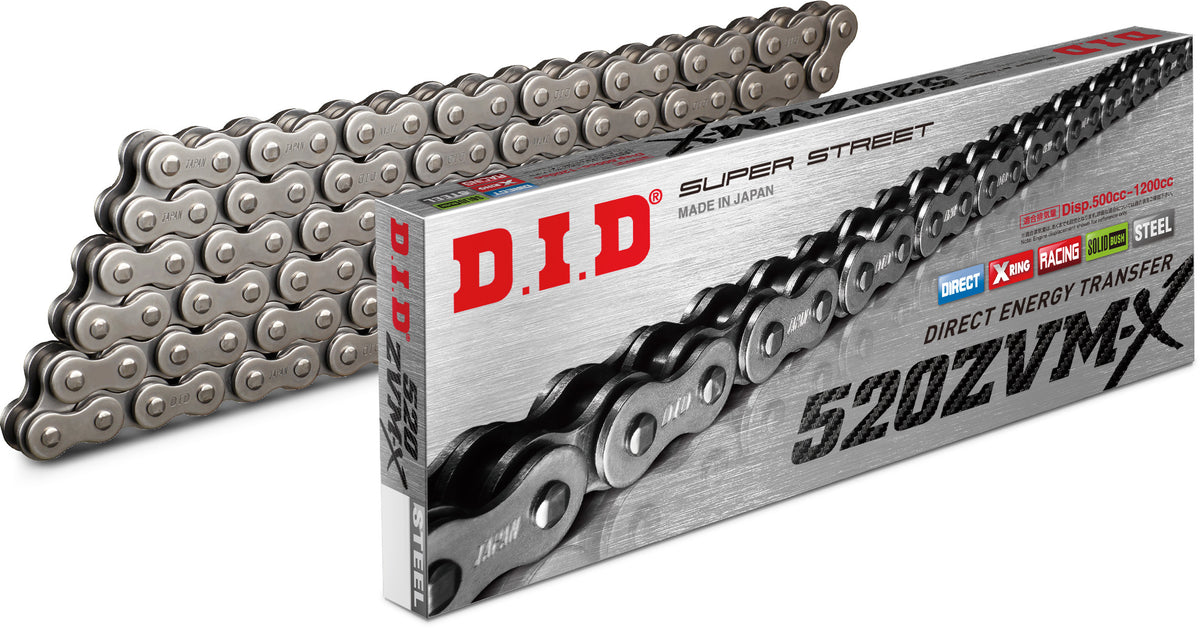 D.I.D Super Street S520ZVMX-160L X-Ring Zvmx Series Natural (520ZVMXX160Z)
