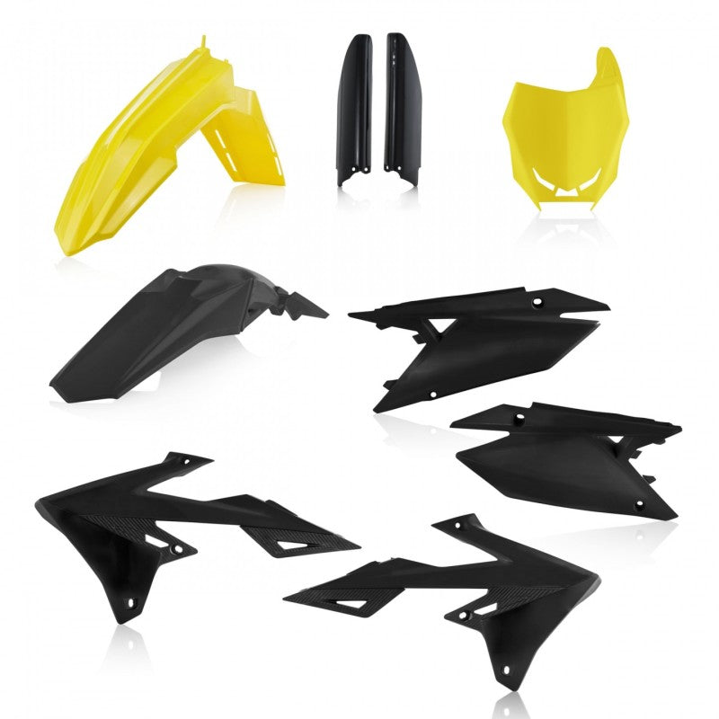 Acerbis 18-24 Suzuki RMZ250/ RMZ450 Full Plastic Kit - Yellow/Black (2686551017)