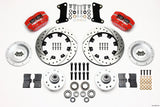 Wilwood Dynapro Dust-Boot Front Kit 12.19in Drilled Red 67-69 Camaro 64-72 Nova Chevelle