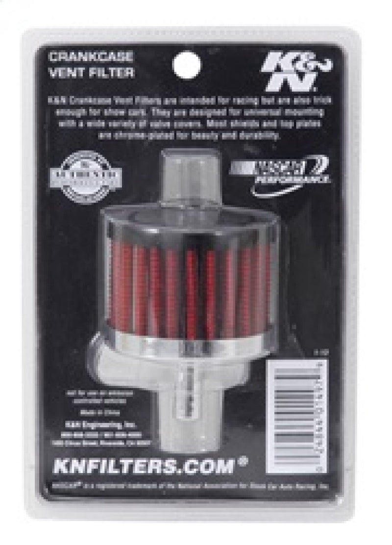 K&N Steel Base Crankcase Vent Filter — Universal Fit Air Filters