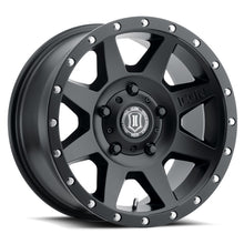 Load image into Gallery viewer, ICON Rebound 18x9 5x150 25mm Offset 6in BS 110.1mm Bore Satin Black Wheel