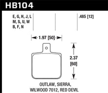 Cargar imagen en el visor de la galería, Hawk Sierra/Outlaw/Wilwood HPS Street Brake Pads