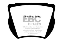 Cargar imagen en el visor de la galería, EBC 59-64 Daimler SP250 2.5 Greenstuff Front Brake Pads