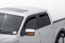 Cargar imagen en el visor de la galería, AVS 09-14 Ford F-150 Supercrew Ventvisor In-Channel Front &amp; Rear Window Deflectors 4pc - Smoke