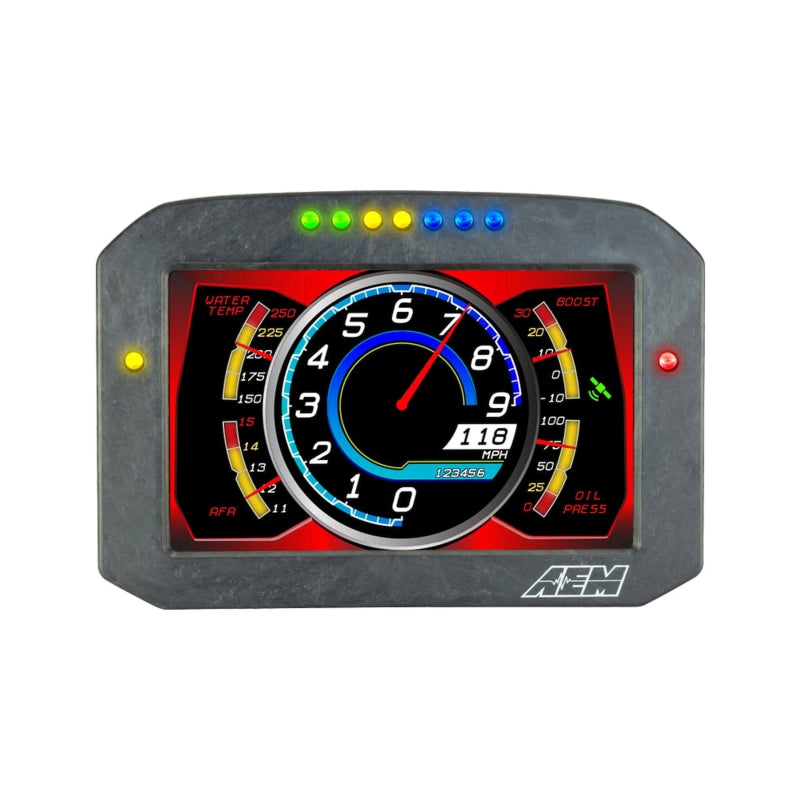 AEM CD-7 Carbon Flush Digital Dash Display — Performance Gauges
