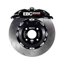 Cargar imagen en el visor de la galería, EBC Racing 12-17 Ford Fiesta ST (Mk7) Black Apollo-4 Calipers 330mm Rotors Front Big Brake Kit