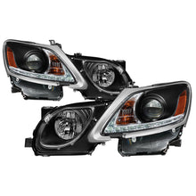 Cargar imagen en el visor de la galería, Spyder Lexus GS 300 / 350 / 450 06-11 Headlights - HID Model Only - Black PRO-YD-LG06-HID-DRL-BK