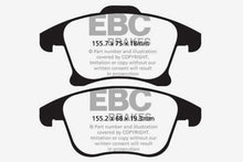 Cargar imagen en el visor de la galería, EBC 13+ Ford Fusion 1.6 Turbo Greenstuff Front Brake Pads