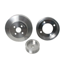 Cargar imagen en el visor de la galería, BBK 94-95 Mustang 5.0 Underdrive Pulley Kit - Lightweight CNC Billet Aluminum (3pc)