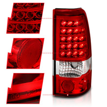 Cargar imagen en el visor de la galería, ANZO 1999-2007 Chevrolet Silverado 1500 LED Taillights Red/Clear