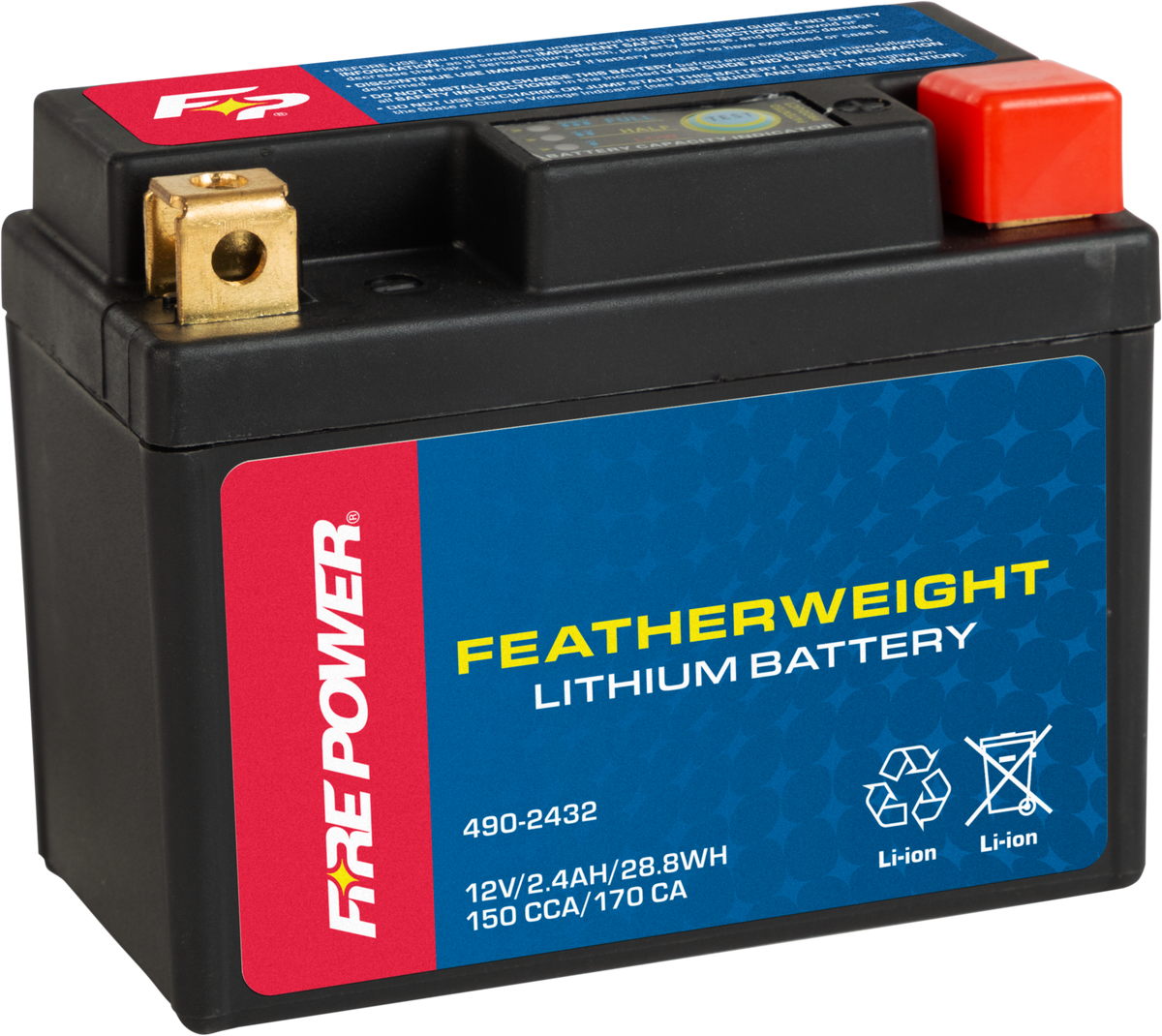 Fire Power Featherweight Lithium Battery 150 CCA 12V/28.8WH (LFP03L-B)