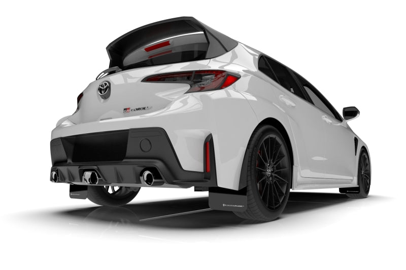 Rally Armor 2023 Toyota GR Corolla Black UR Mud Flap w/ White Logo