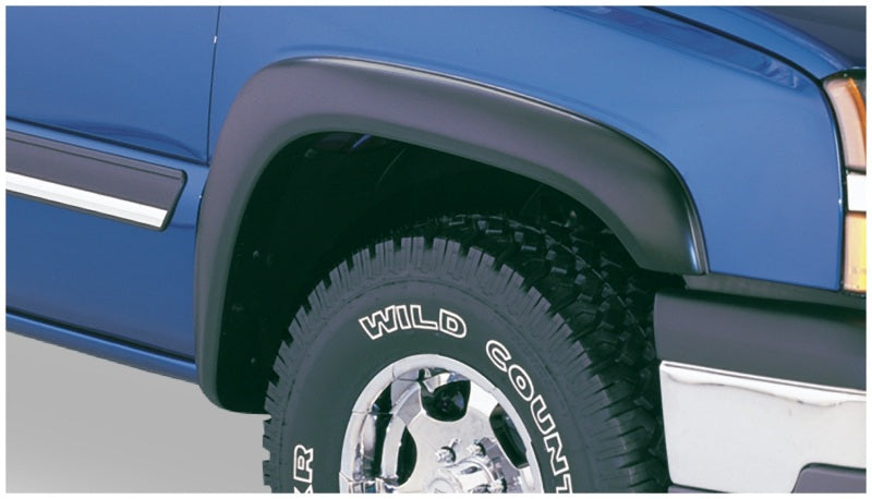 Guardabarros estilo Bushwacker 2 piezas para Chevy Silverado 2500 HD Extend-A-Fender 07-14, color negro