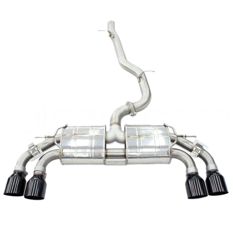 Invidia R400 Valved Cat Back Exhaust w/ Black Tips — Fits 2022+ Volkswagen Golf R MK8