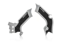 Cargar imagen en el visor de la galería, Acerbis 21+ Kawasaki KX250/ 19-23 KX450 Frame Guards- X-Grip - Silver/Black