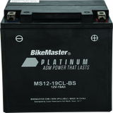 BikeMaster AGM Battery - MS12-19CL-BS