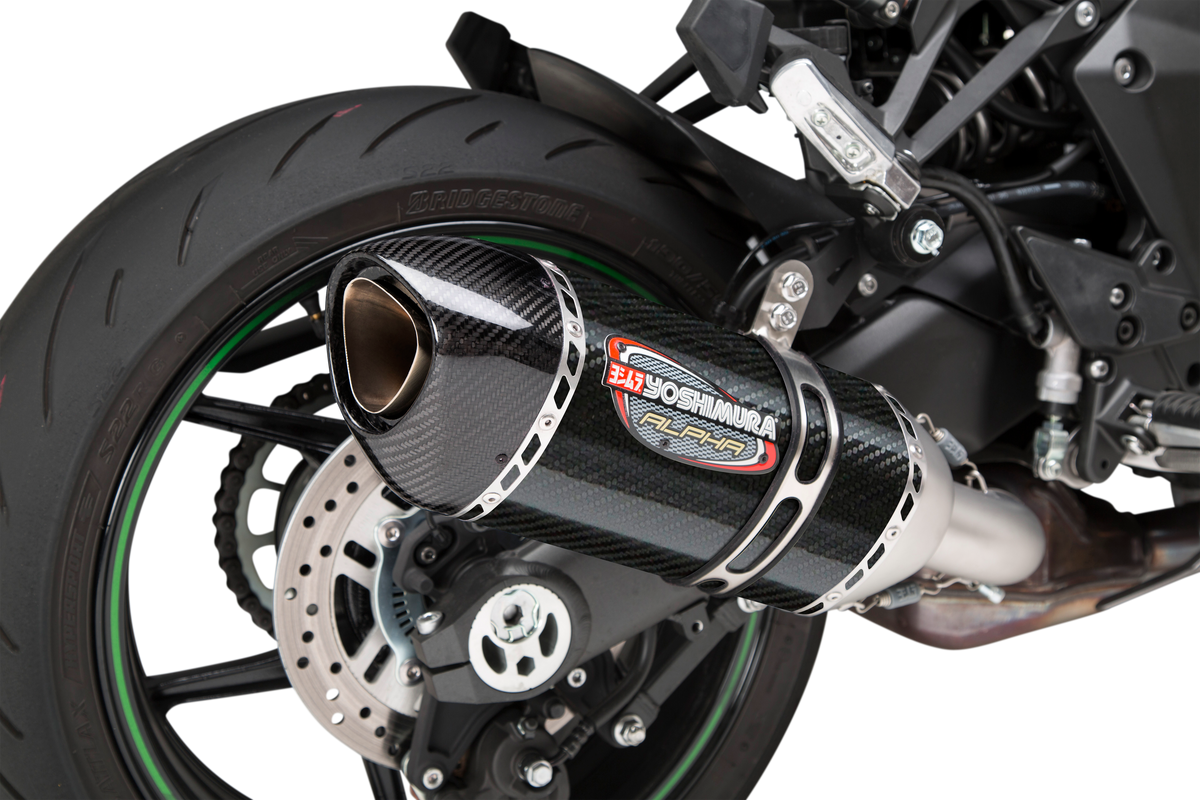Yoshimura Exhaust Street Alpha Slip-on SS/CF KAW (14161BP220)