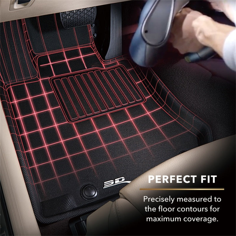 Alfombrilla para el suelo de la primera fila Kagu 3D MAXpider 2017-2020 para Chevrolet Bolt Ev, color negro