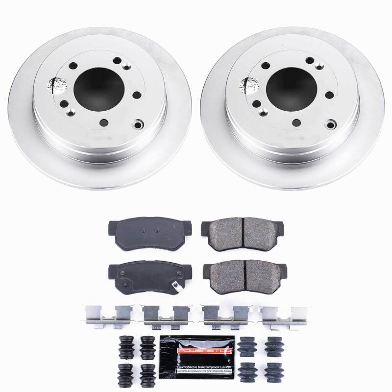 Power Stop 06-09 Hyundai Azera Rear Z23 Coated Brake Kit