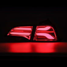 Load image into Gallery viewer, AlphaRex 17-22 Tesla Model 3 PRO-Series LED Tail Lights Red Smoke w/Seq Sig