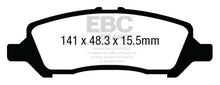 Cargar imagen en el visor de la galería, EBC 12+ Dodge Dart 1.4 Turbo Greenstuff Rear Brake Pads