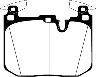 EBC Redstuff Front Brake Pads — Fits 2016-2018 BMW M2 3.0L Turbo