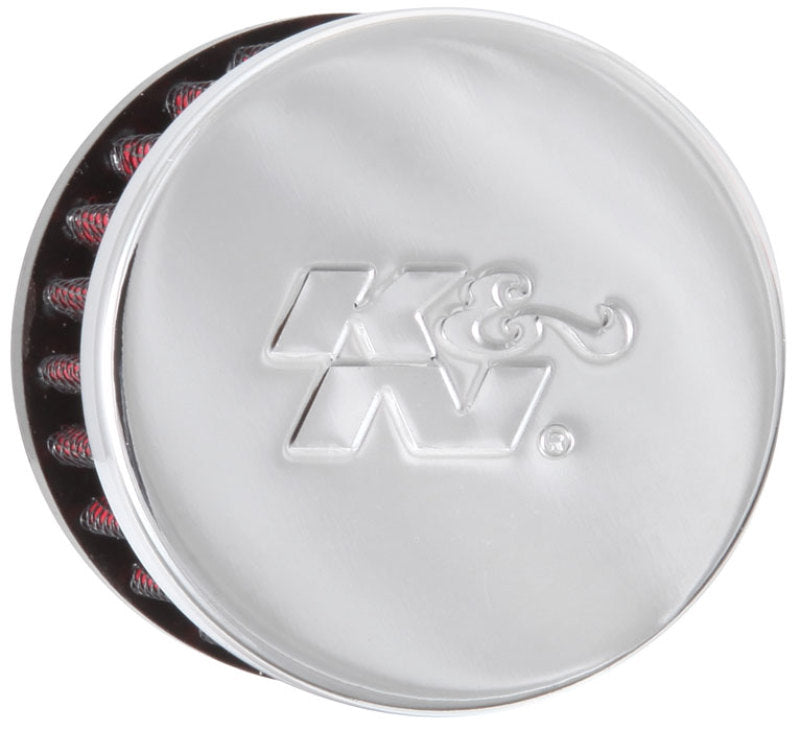 K&N 62-1340 Crankcase Vent Filter - 0.625in Flange ID Rubber Base Clamp-On