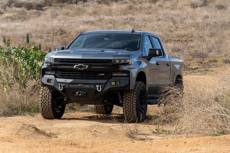 DV8 Offroad SPEC Series Front Bumper — Fits 2019-2021 Chevrolet Silverado 1500